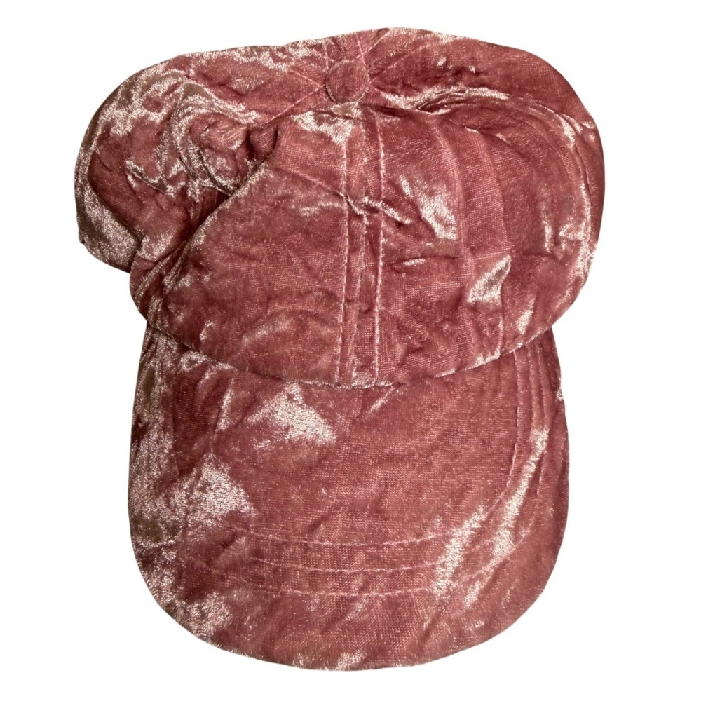 City Streets Pink Velvet Plush Women's Fashion Cap Adjustable One Size